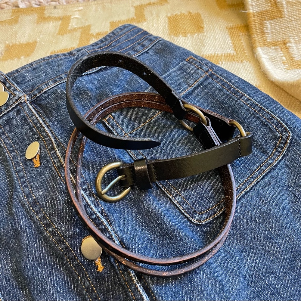 APC MADRAS button front denim A-line skirt S - Picture 5 of 5
